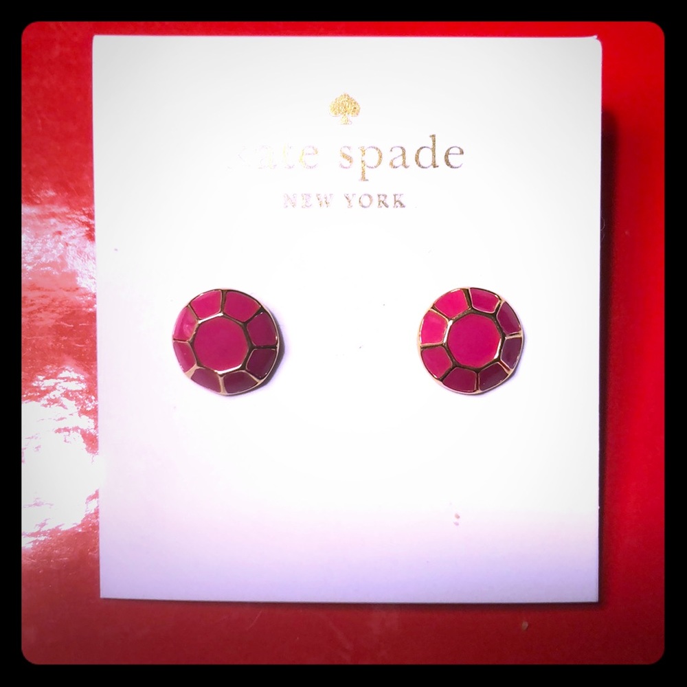 NWT KATE SPADE RADISH COLOR EARRINGS